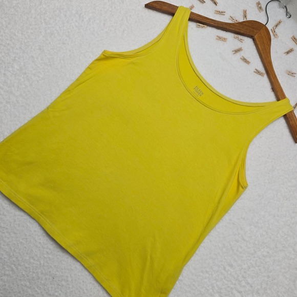 Eileen Fisher Tops - Eileen Fisher Yellow Organic Cotton Lycra Tank Top Women's Size S Sleeveless
